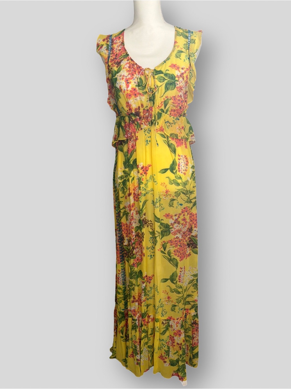 Anthropologie Plenty by Tracy Reese Sungrove Floral Maxi Dress - Size XS